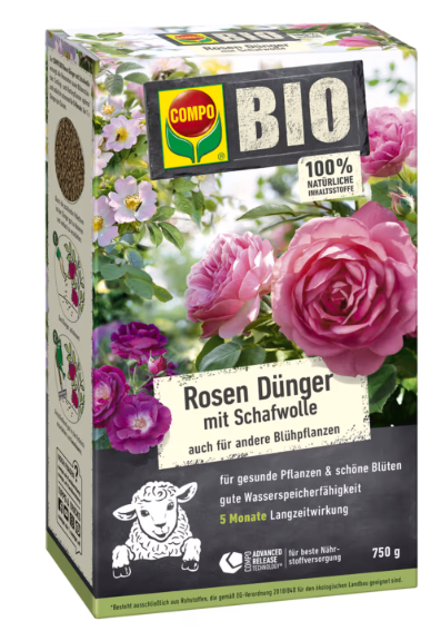 Compo Bio Rosen Langzeit-DüNger Mit Schafwolle 3 X 750G Organischer NaturdüNger-image