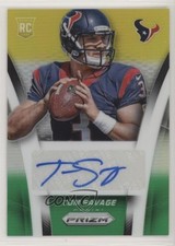2014 Panini Prizm Rookie Neon Green & Yellow 63/100 Tom Savage #AR-TO Auto ti8