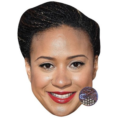 Tracie Thoms Celebrity Mask, Flat Card Face, Fancy Dress Mask