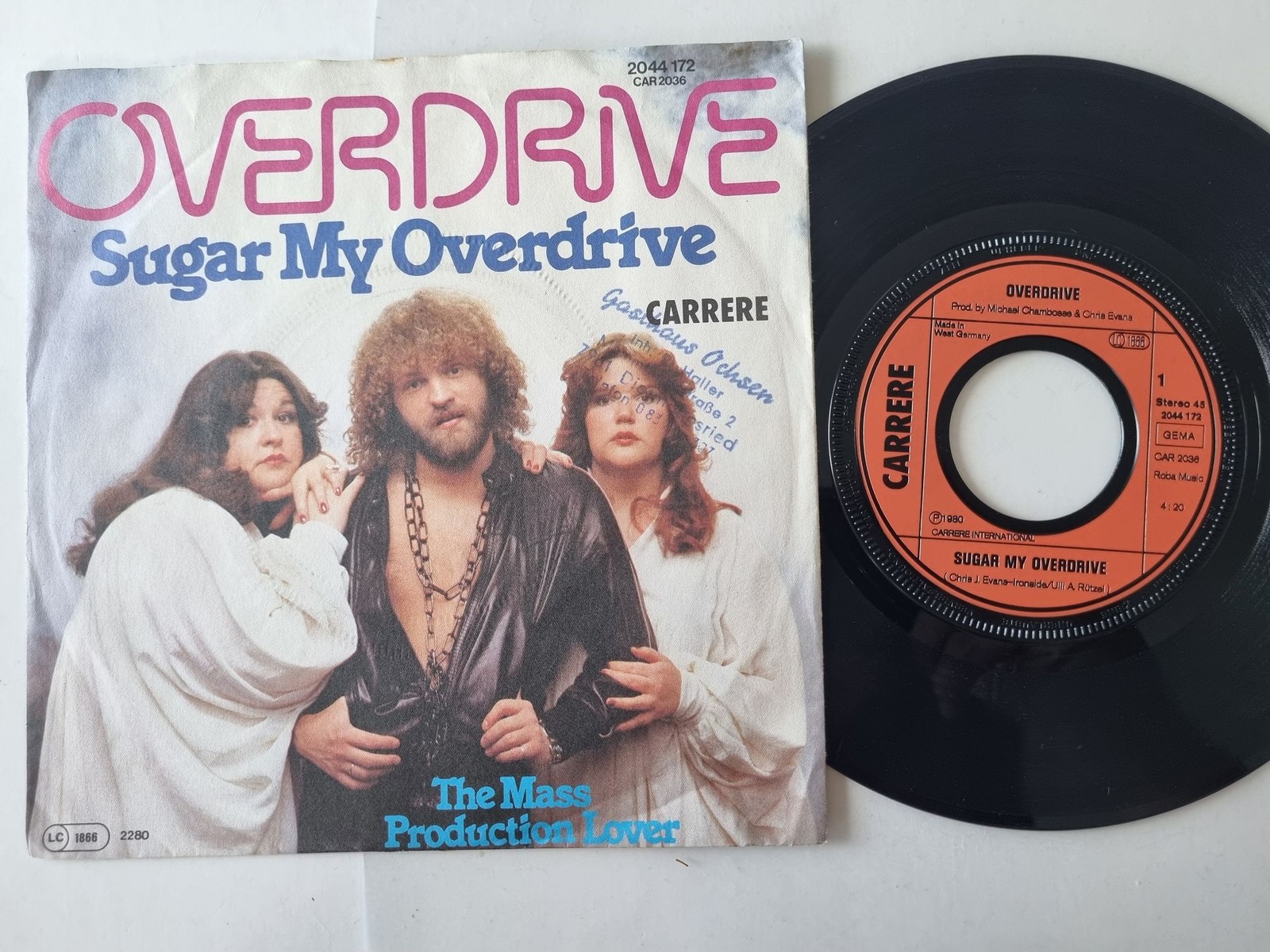 Overdrive - Sugar My Overdrive 7'' Vinyl Germany