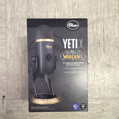 Blue Yeti X World of Warcraft Edition USB Mikrofon, Schwarz/Gold, Blue VO!CE