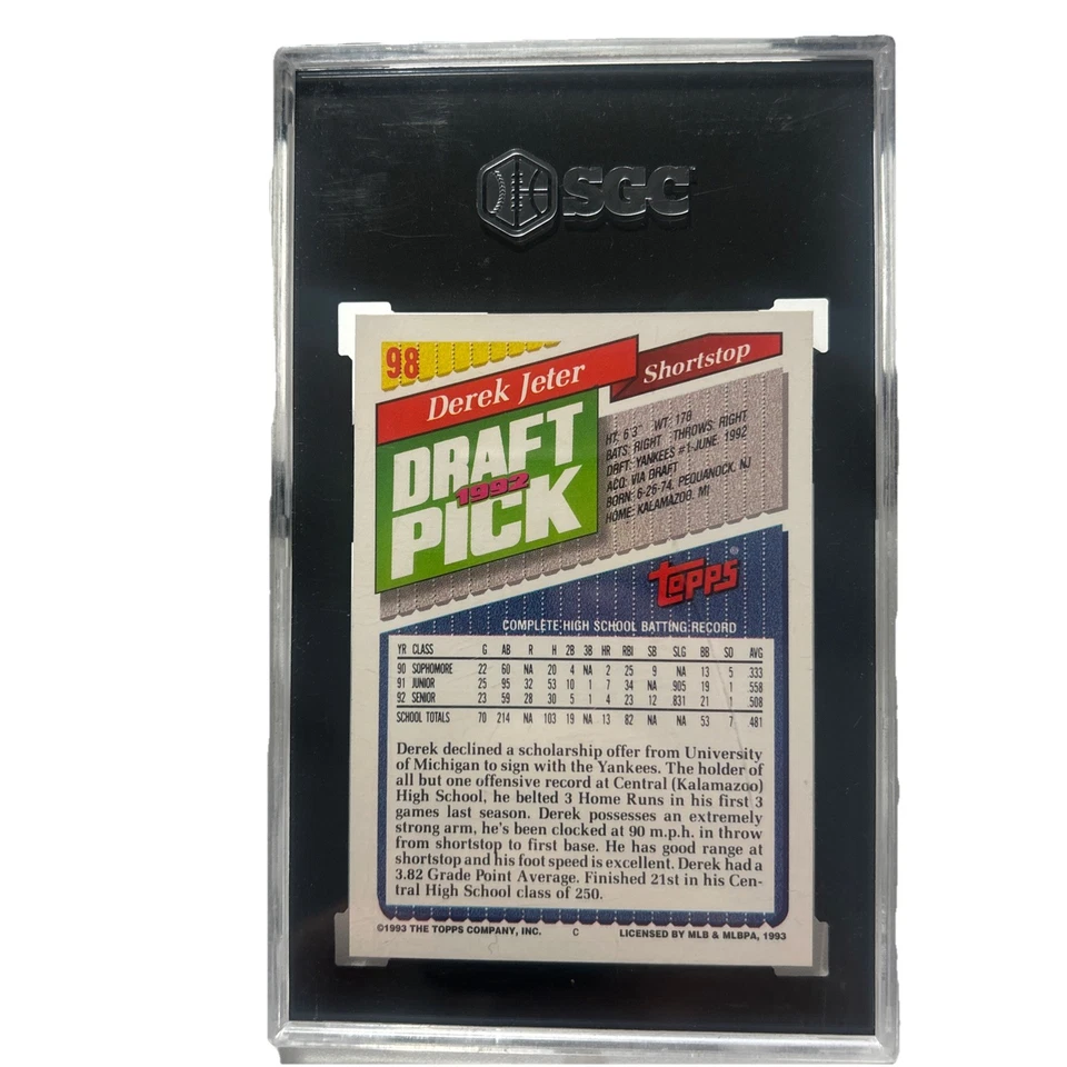 Derek Jeter 1993 Topps #98 Foto 2 de 2