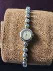 Seiko Quartz Women's Two-Tone Metal Bracelet Dress Watch Gold Dial Vintage