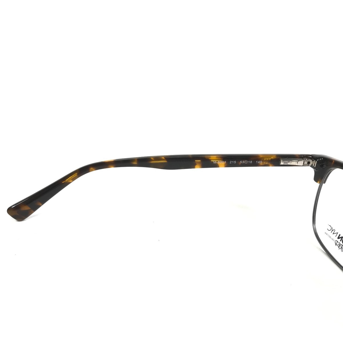 NEW MARCHON M- 8001 215 Tortoise Eyeglasses 53mm with Case Marchon NYC Eyeglasses Frame M-8001 215 Tortoise Rectangular  main image 4