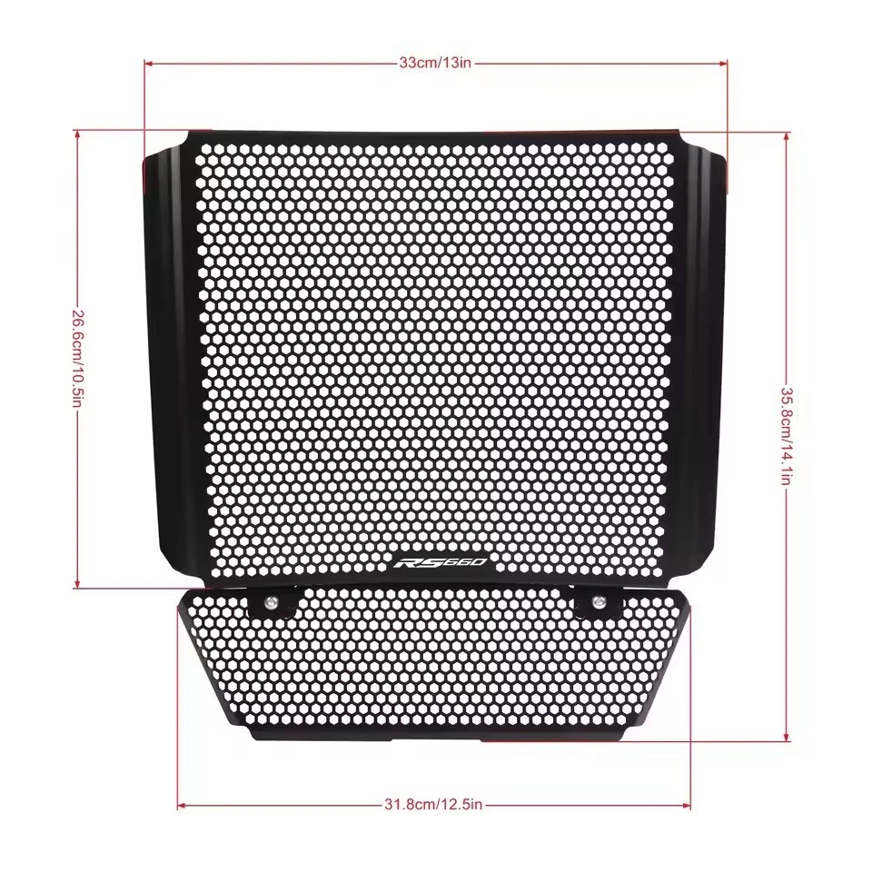 CNC Aluminum Grille Radiator Guard Cover Protector For Aprilia RS660 2020-2024 - Image 2 of 4