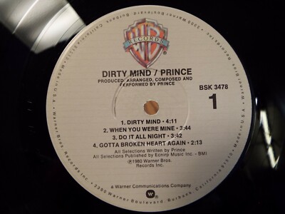 PRINCE DIRTY MIND LP VINYL ALBUM | eBay