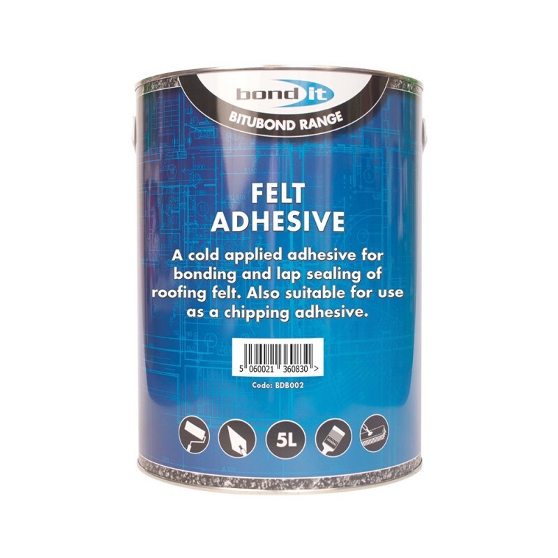 Bond It Roofing Felt Adhesive / Chipping Glue And Lap Sealant - 5 Litres BDB002