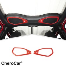 Car Roof Audio Speaker Frame Trim Cover Decor Bezels For Jeep Wrangler JL JT 24+