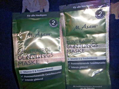 M. ASAM Resveratrol 4 St. Glättungsmasken intensiv glättend u. porenverfeinernd - Bild 1 von 4