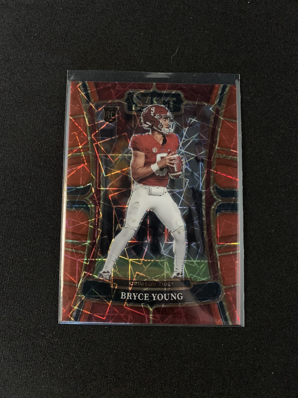 2023 Select Draft Picks Red Laser Prizm - Rookie RC QB Bryce Young Panthers #1