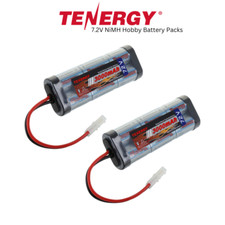 Tenergy NiMH 7.2V 3000mAh Battery Pack 2-pack Tamiya Connector, for RC Car