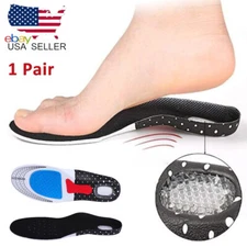 Silicone Gel Orthotic Shoe Insoles Inserts Flat Feet High Arch Support US