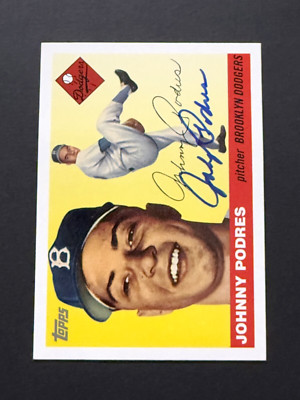 Johnny Podres Signed Autograph 2004 Topps Dem Bums DB-JP