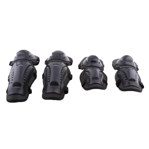 4 Pcs Moto Motocross Vélo Coude Genouillères Protecteur