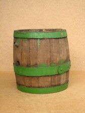 Barril de madera de barril de colección barril primitivo cantimplora barril principios de la década de 1950