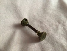 VICTORIAN RARE DESIGN METAL & BRASS SEAL IN GOOD WELL USED VINTAGE CONDITION.