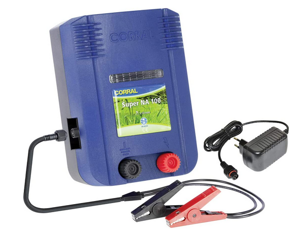 RECINTI ELETTRICI ELETTRIFICATORE CORRAL NA 100 DUO PER RECINZIONI FINO A 10 KM.