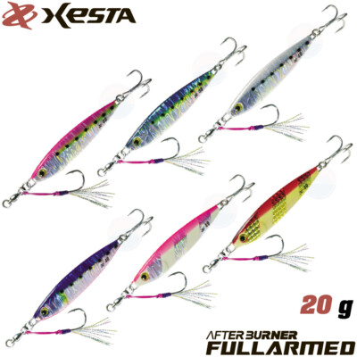 XESTA After Burner Full Armed 20 g Metal Jig Assorted Colors