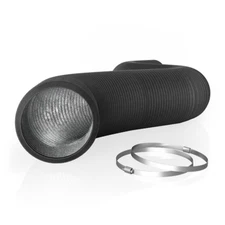 Flexible 8-Inch Four-Layer Aluminium Ducting, 25-Feet Long, Ventilation Exhaust