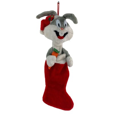 Looney Tunes Bugs Bunny Warner Bros 1990 Vintage Retro Weihnachtsstrumpf gebraucht