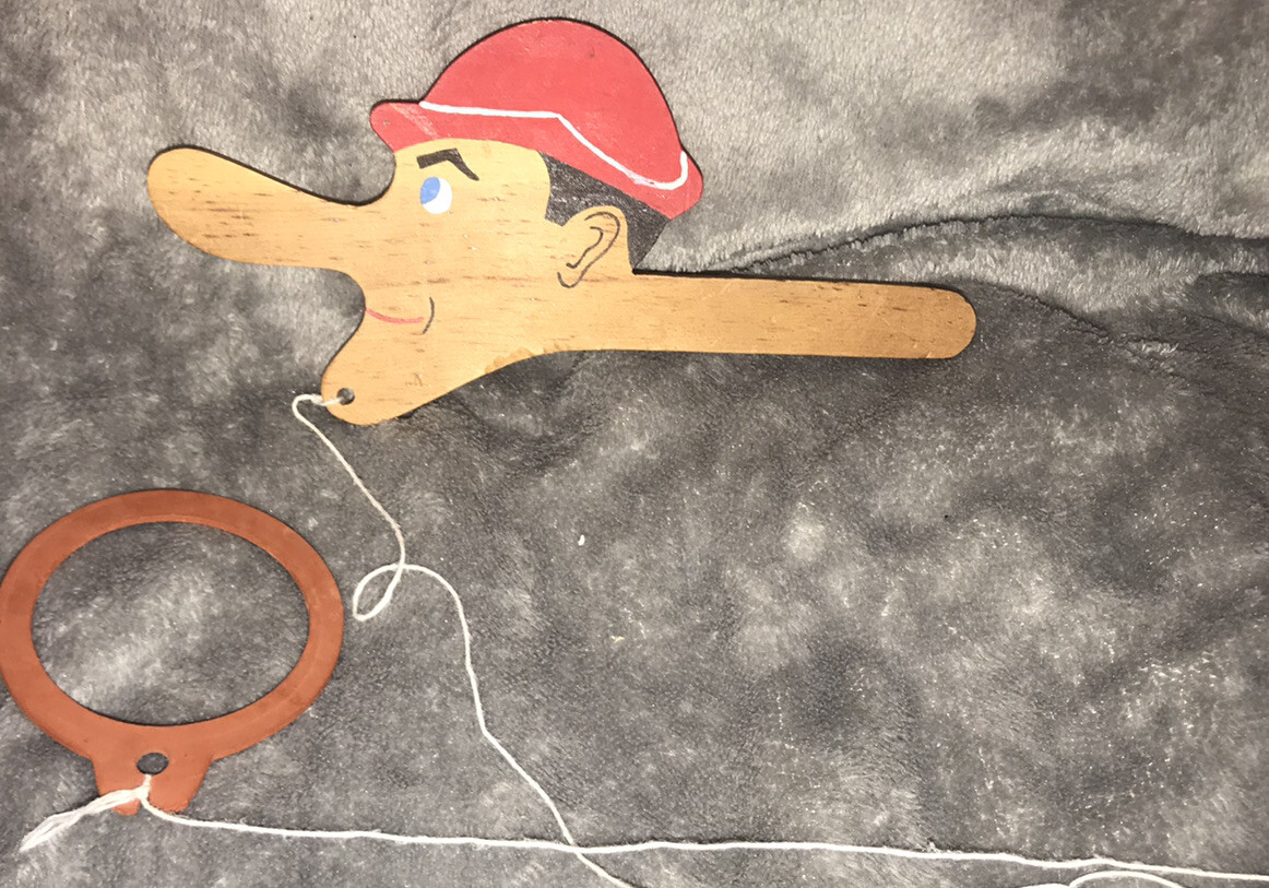Vintage Pinocchio Ring Toss Toy eBay
