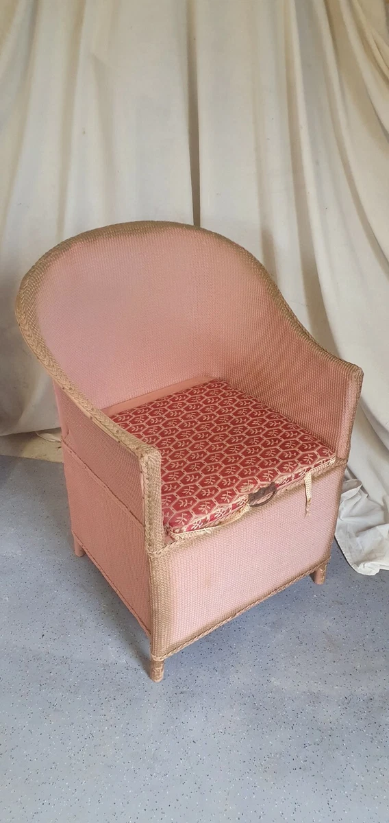 Vintage LLoyd Loom Style Chair with Builtin Ice Bucket for a Man