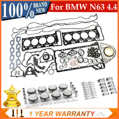 Engine Overhaul Pistons Bearings Kit For BMW 750i X5 X6 F02 F15 E70 E71 N63 4.4T