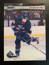 2001-02 Stadium Club Bryan Allen Premium Prospects RC Rookie Card #118 Canucks