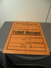 Plakat reklamowy Piłka nożna-Zakłady, szablon blanko, 1928, SV Alpirsbach