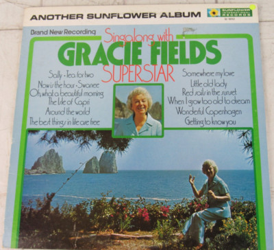 Singalong with Gracie Fields Superstar, Vinyl Records LP