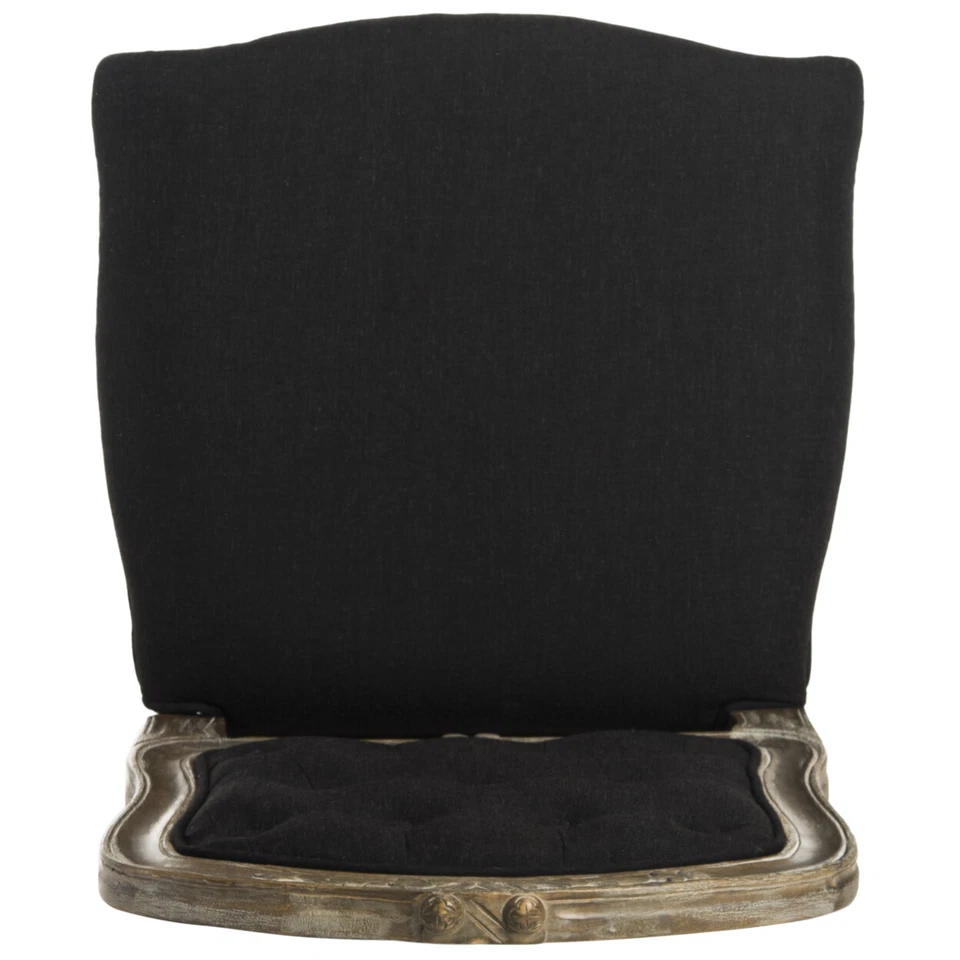 Juego de 2 sillas de comedor SAFAVIEH Eloise 20""H patas francesas | Roble negro/rústico | Foto 4 de 4