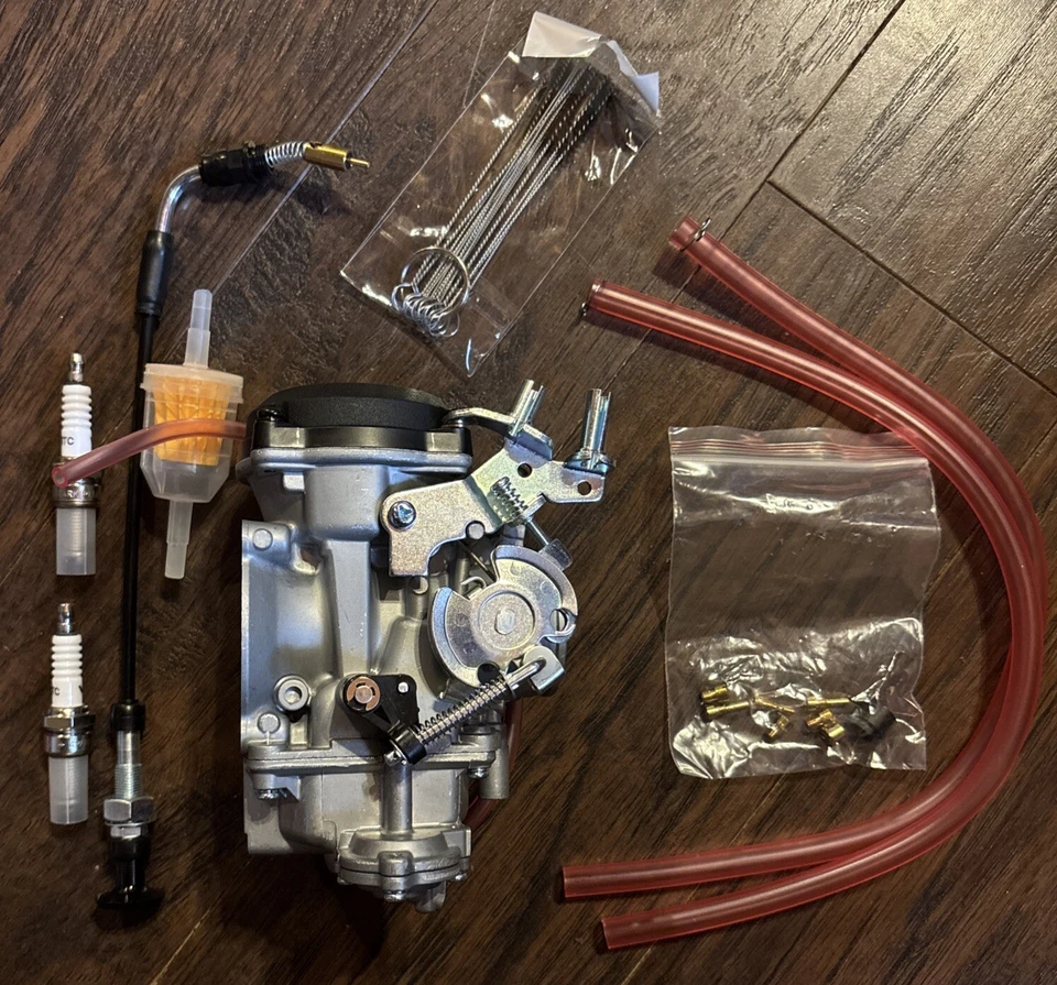 CV 40mm Carburetor For Harley-Davidson Sportster 883 1200 Electra Glide New Open - Image 4 of 4