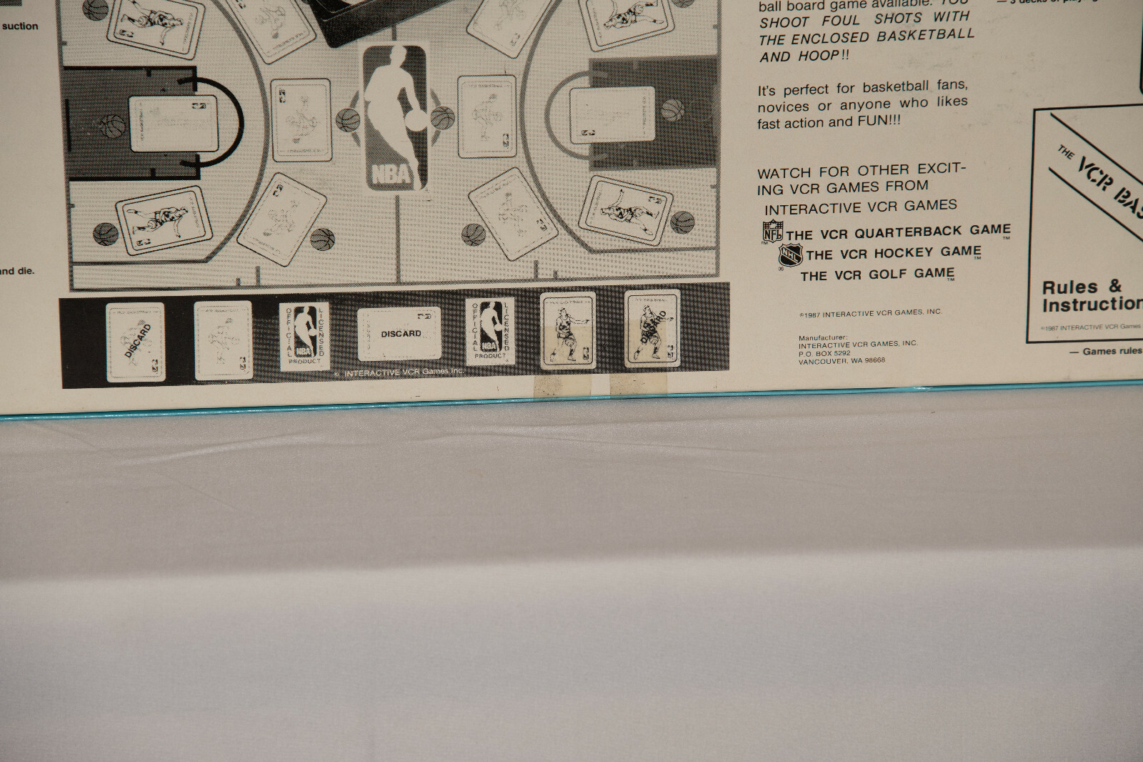 New VCR Basketball Game Vintage Board Game 1987 Official eBay