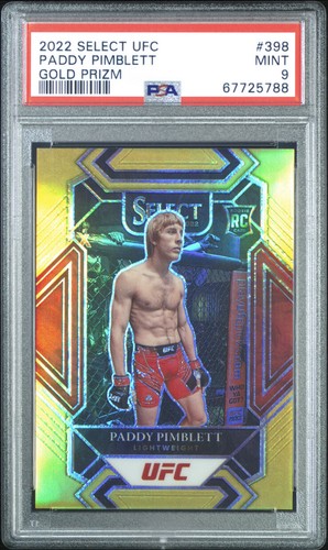 Paddy Pimblett [Gold] #398 2022 Panini Select UFC card