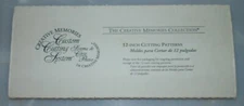 CREATIVE MEMORIES COLLECTION 12" CUTTING PATTERNS 