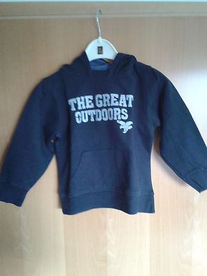 dunkelblauer Kapuzen-Pullover Gr. 122 von Topolino