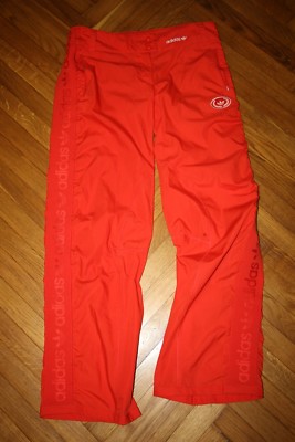 adidas womens red track pants