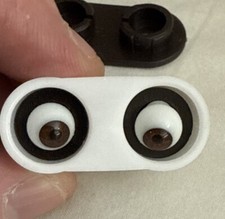 GLASAUGEN 8 mm Glass Doll Eyes Black