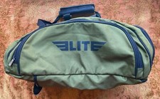 Elite Sports Convertible Gym Bag & Backpack Olive Green & Black