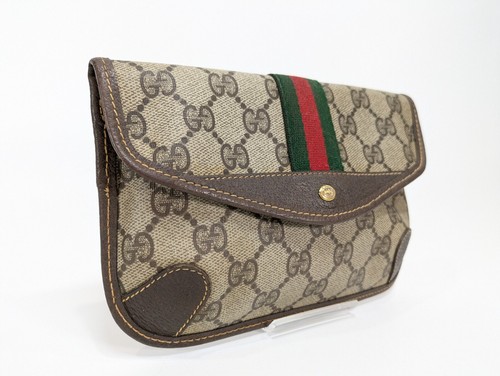 Vintage Gucci mini Pouch Purse Sherry PVC - Picture 2 of 19