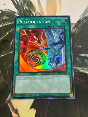 polymerisation yugioh card Yugioh Super Polymerization MAGO-EN047 Maximum Gold 1st Edition Near M main image 1