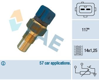 FAE Sensor, KüHlmitteltemperatur 34440 FüR Peugeot CitroËN-image