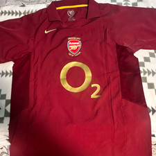 Nike Arsenal Thierry Henry #14 Highbury 1913-2006 Soccer Jersey L Red/Gold