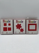 Sizzix large RED Die die-cutter Provo Craft Ellison Lot Of 3