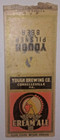 Yough Cream Ale beer Matchcover Connellville PA Indian Headdress Pic 1940s? — photo 1