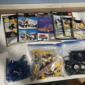 Lego technic Parts Lot Incomplete Sets With Manuals 8660 8847 8865