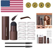 Eye-Brow Stamp Stencil Kit, Waterproof Brow Stamp Shaping Kit Eye Brow Define...