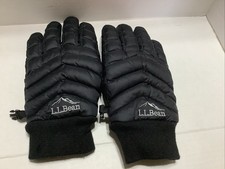 L.L. Bean Mens Size Medium Quilted Black Gloves