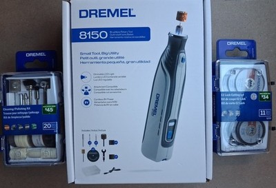 Dremel 8150 8V Brushless Rotary Tool Kit, Battery Included, EZ Lock, 20pcs
