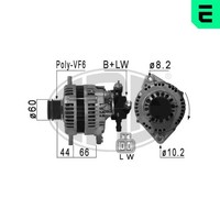 ERA Lichtmaschine Generator Lima 210890A FüR Combo Corsa X01 Opel Meriva 14V X03